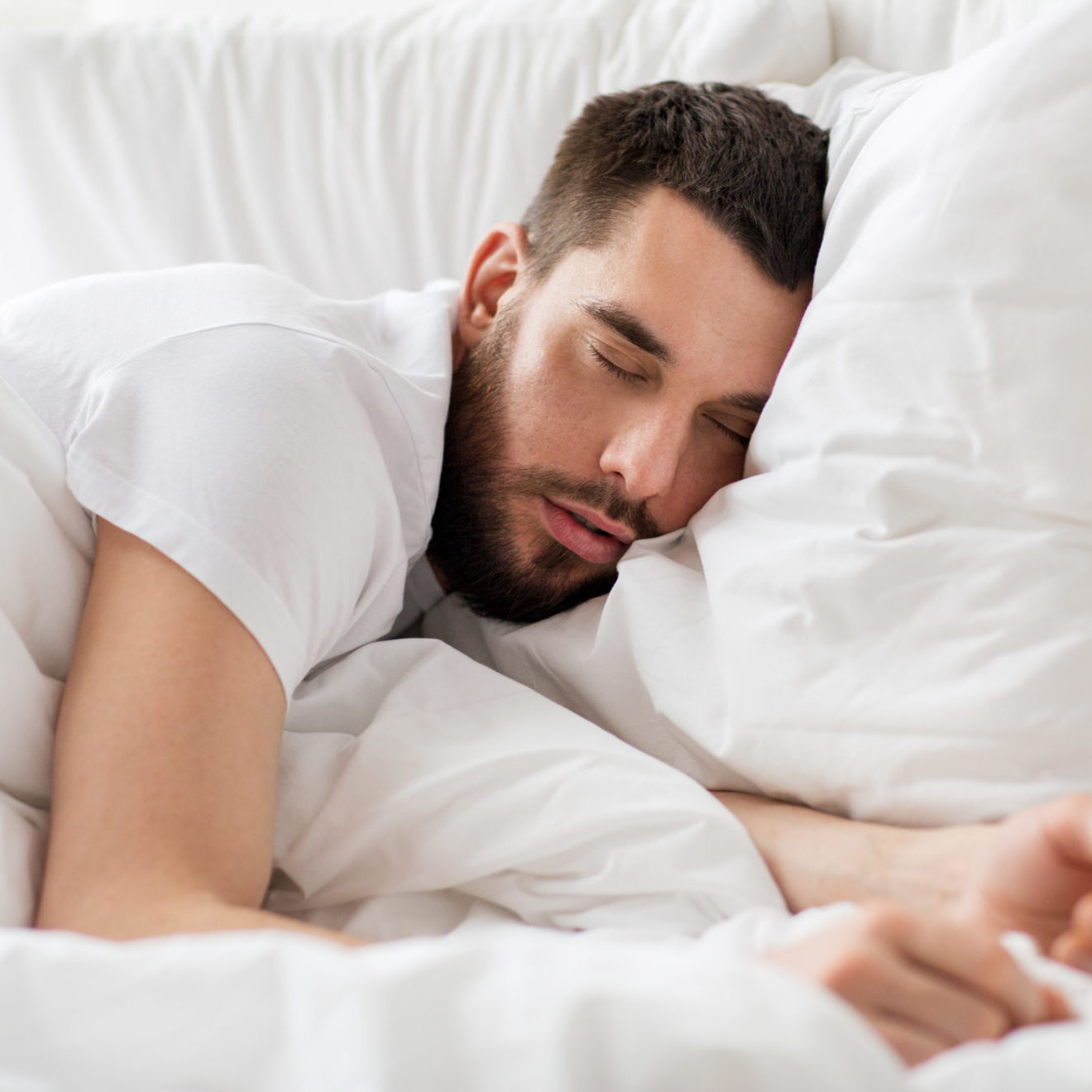man able to sleep after receiving alpha-stim therapy